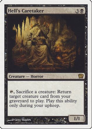 Hell's Caretaker (9ED-137) - 9th Edition、Wizards of the Coast、kayou
