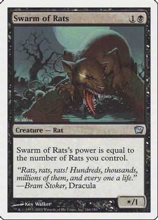 Swarm of Rats (9ED-166) - 9th Edition Foil、Wizards of the Coast、kayou