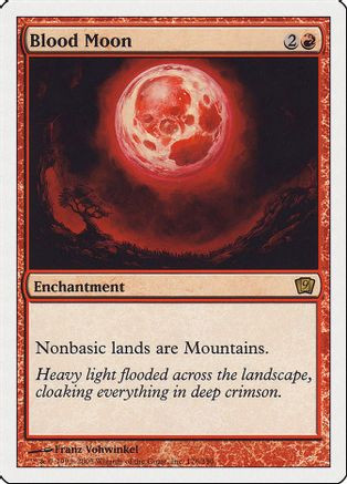 Blood Moon (9ED-176) - 9th Edition、Wizards of the Coast、kayou