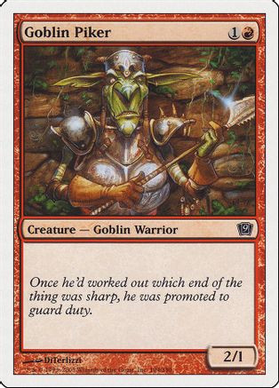 Goblin Piker (9ED-194) - 9th Edition、Wizards of the Coast、kayou
