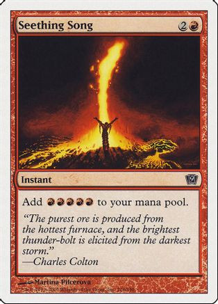 Seething Song (9ED-216) - 9th Edition Foil、Wizards of the Coast、kayou