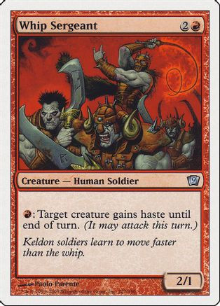 Whip Sergeant (9ED-227) - 9th Edition Foil、Wizards of the Coast、kayou