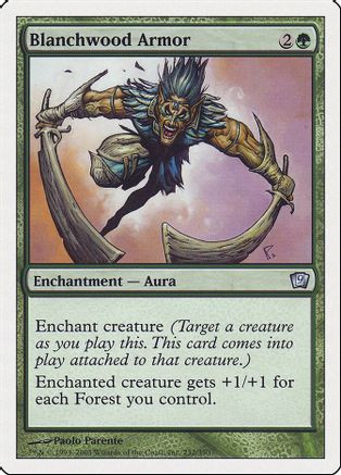 Blanchwood Armor (9ED-232) - 9th Edition Foil、Wizards of the Coast、kayou