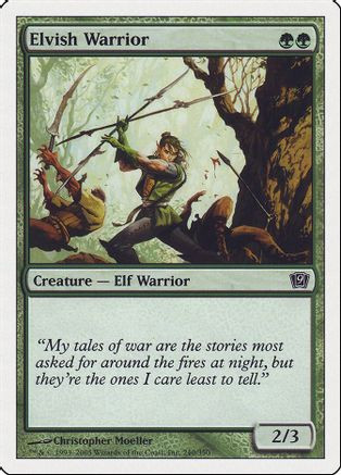 Elvish Warrior (9ED-240) - 9th Edition Foil、Wizards of the Coast、kayou