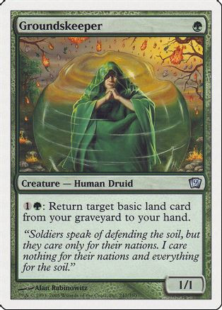 Groundskeeper (9ED-247) - 9th Edition、Wizards of the Coast、kayou