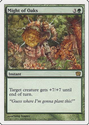 Might of Oaks (9ED-255) - 9th Edition Foil、Wizards of the Coast、kayou