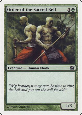 Order of the Sacred Bell (9ED-261) - 9th Edition Foil、Wizards of the Coast、kayou