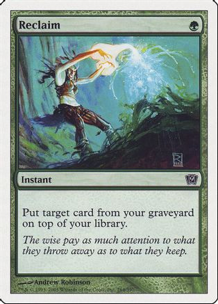 Reclaim (9ED-264) - 9th Edition、Wizards of the Coast、kayou