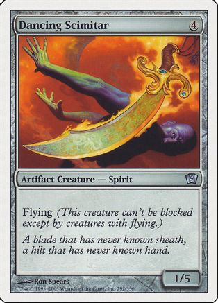 Dancing Scimitar (9ED-292) - 9th Edition Foil、Wizards of the Coast、kayou