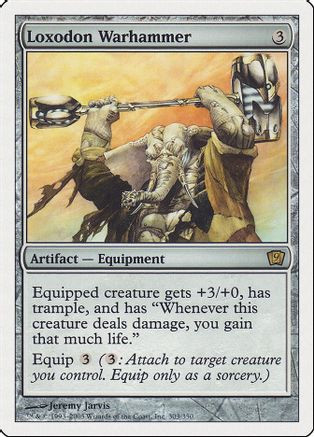 Loxodon Warhammer (9ED-303) - 9th Edition Foil、Wizards of the Coast、kayou