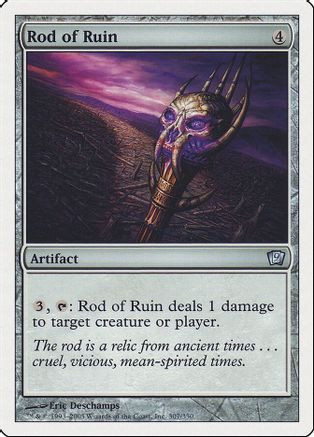 Rod of Ruin (9ED-307) - 9th Edition、Wizards of the Coast、kayou
