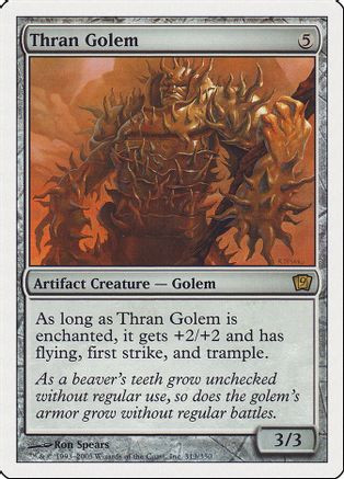 Thran Golem (9ED-313) - 9th Edition、Wizards of the Coast、kayou