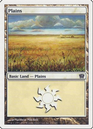 Plains (332) (9ED-332) - 9th Edition、Wizards of the Coast、kayou