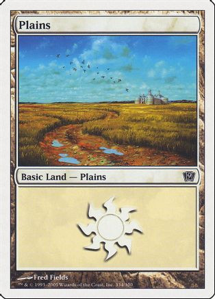 Plains (334) (9ED-334) - 9th Edition Foil、Wizards of the Coast、kayou