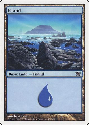 Island (335) (9ED-335) - 9th Edition Foil、Wizards of the Coast、kayou