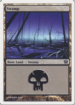 Swamp (340) (9ED-340) - 9th Edition Foil、Wizards of the Coast、kayou