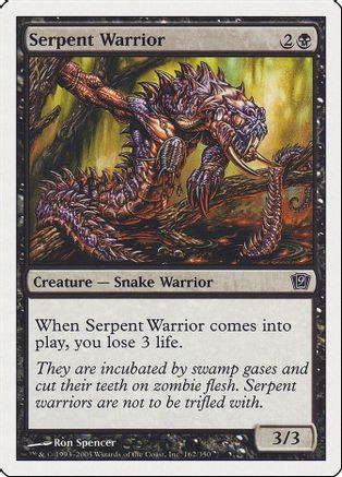 Serpent Warrior (9ED-) - 9th Edition、Wizards of the Coast、kayou