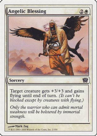Angelic Blessing (9ED-002) - 9th Edition、Wizards of the Coast、kayou