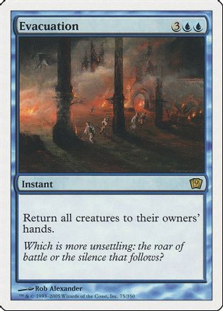 Evacuation (9ED-075) - 9th Edition、Wizards of the Coast、kayou