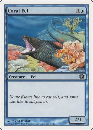 Coral Eel (9ED-0S3) - 9th Edition、Wizards of the Coast、kayou