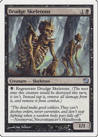 Drudge Skeletons (9ED-126) - 9th Edition、Wizards of the Coast、kayou