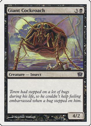 Giant Cockroach (9ED-133) - 9th Edition、Wizards of the Coast、kayou