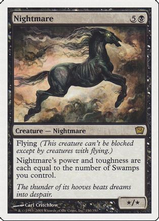 Nightmare (9ED-150) - 9th Edition Foil、Wizards of the Coast、kayou
