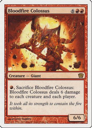 Bloodfire Colossus (9ED-177) - 9th Edition Foil、Wizards of the Coast、kayou
