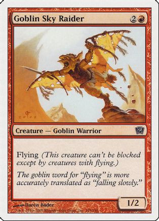 Goblin Sky Raider (9ED-195) - 9th Edition、Wizards of the Coast、kayou