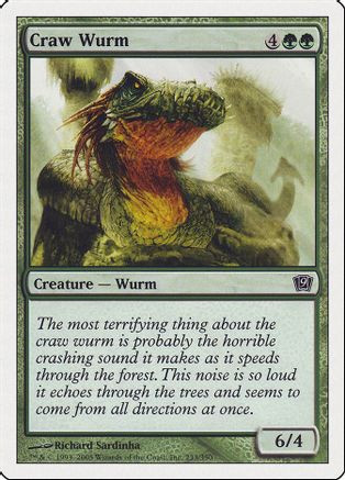 Craw Wurm (9ED-233) - 9th Edition、Wizards of the Coast、kayou