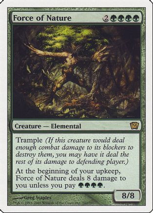 Force of Nature (9ED-242) - 9th Edition Foil、Wizards of the Coast、kayou
