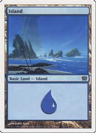 Island (336) (9ED-336) - 9th Edition Foil、Wizards of the Coast、kayou