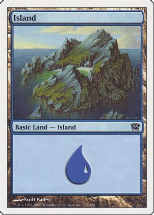 Island (338) (9ED-338) - 9th Edition Foil、Wizards of the Coast、kayou