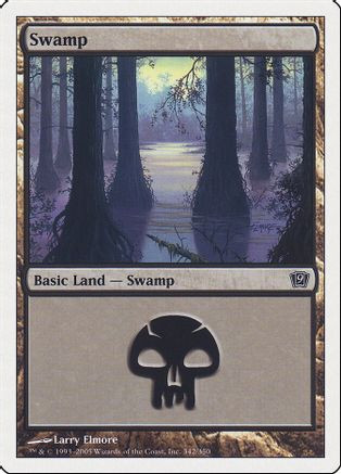 Swamp (342) (9ED-342) - 9th Edition Foil、Wizards of the Coast、kayou