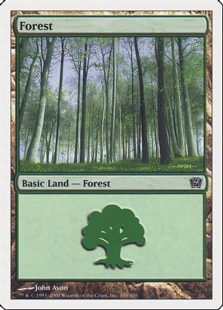 Forest (350) (9ED-350) - 9th Edition、Wizards of the Coast、kayou