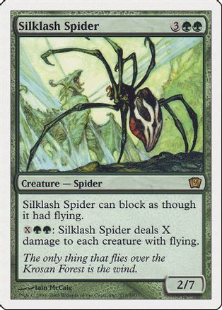 Silklash Spider (9ED-) - 9th Edition、Wizards of the Coast、kayou