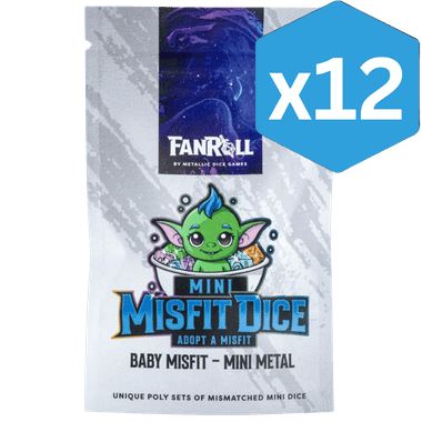 FanRoll: Misfit Dice - Polyhedral Baby Misfit Mini Metal Set - Display (12)、FanRoll、kayou