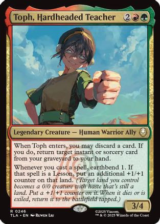 Toph, Hardheaded Teacher (TLA-246) - Avatar: The Last Airbender Foil (LP)、Wizards of the Coast、kayou