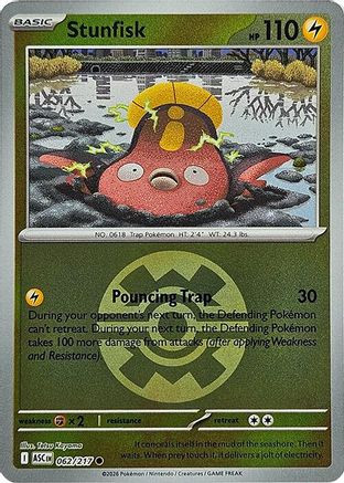 Stunfisk (Quick Ball) 62 - ME Ascended Heroes Reverse Holofoil、The Pokémon Company、kayou
