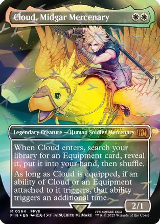 Cloud, Midgar Mercenary (Borderless) (Chocobo Track) (FIN-564) - FINAL FANTASY Foil、GameNerdz、kayou