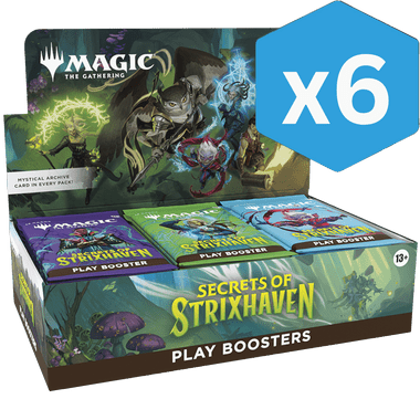 how many booster boxes in a case mtg Secrets of Strixhaven Play (6 Boxes) This Edge of Eternities Play Booster Box containing 30 Play Boosters SEALED CASE! 6x Play Booster