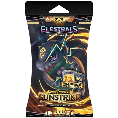 Elestrals TCG: Divine Champions Sunstrike - 2-Booster Blister Pack (Reverse Stellar Zaptor)、Elestrals、kayou