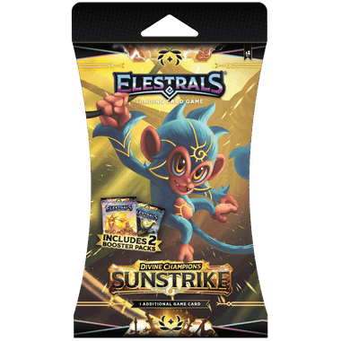 Elestrals TCG: Divine Champions Sunstrike - 2-Booster Blister Pack (Reverse Stellar Luminape)、Elestrals、kayou