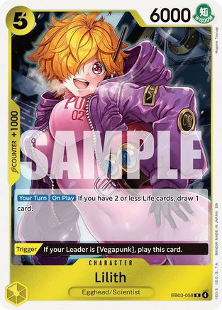 Lilith (EB03-058) Extra Booster: One Piece Heroines Edition Foil