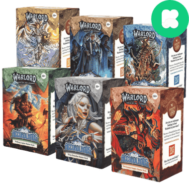 Warlord: Saga of the Storm CCG: Into the Accordlands - Starter Deck (Set of 6)、Kingswood Games、kayou