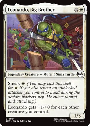 Leonardo, Big Brother (TMT-014) - Teenage Mutant Ninja Turtles、Wizards of the Coast、kayou