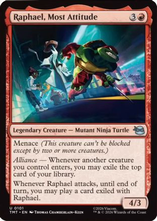 Raphael, Most Attitude (TMT-101) - Teenage Mutant Ninja Turtles、Wizards of the Coast、kayou