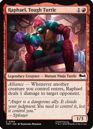 Raphael, Tough Turtle (TMT-104) - Teenage Mutant Ninja Turtles Foil、Wizards of the Coast、kayou