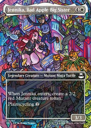 Jennika, Bad Apple Big Sister (Borderless) (TMT-203) - Teenage Mutant Ninja Turtles Foil、Wizards of the Coast、kayou