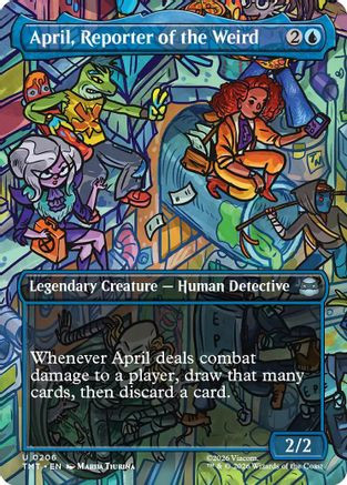 April, Reporter of the Weird (Borderless) (TMT-206) - Teenage Mutant Ninja Turtles、Wizards of the Coast、kayou